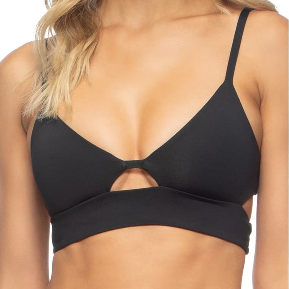 Tavik medium bikini top in slate blue color